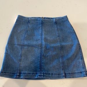 Free People Denim Mini Skirt